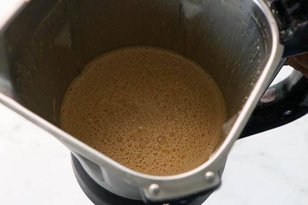 blend until smooth and frothy