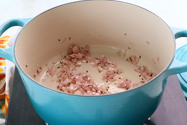 saute onion until golden