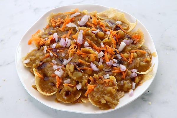 add carrot, raw onion