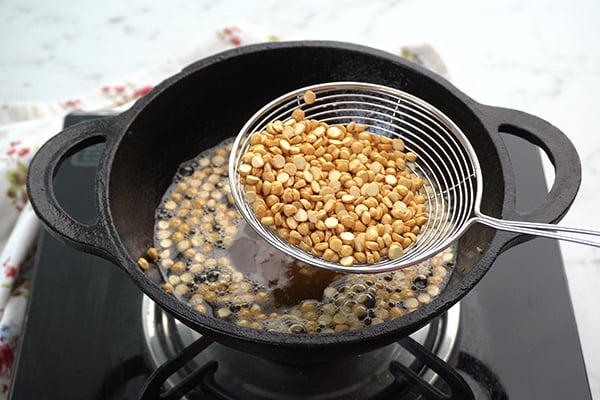 fry fried gram dal
