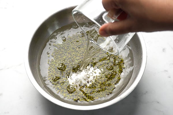 soak green gram in water