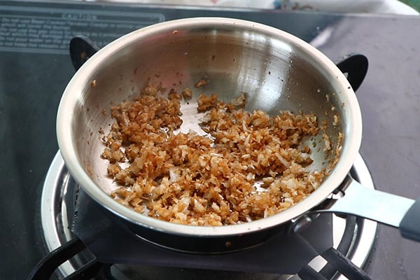 fry coconut
