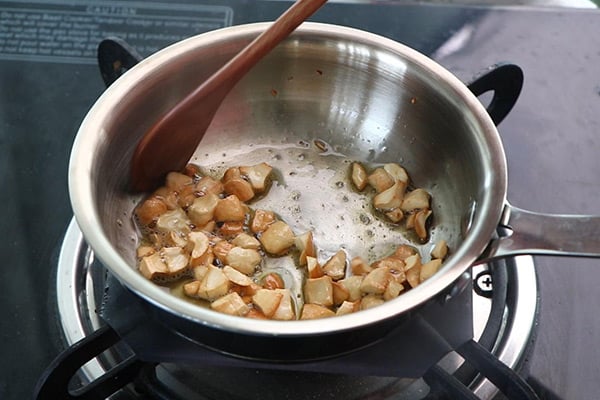 fry cashews