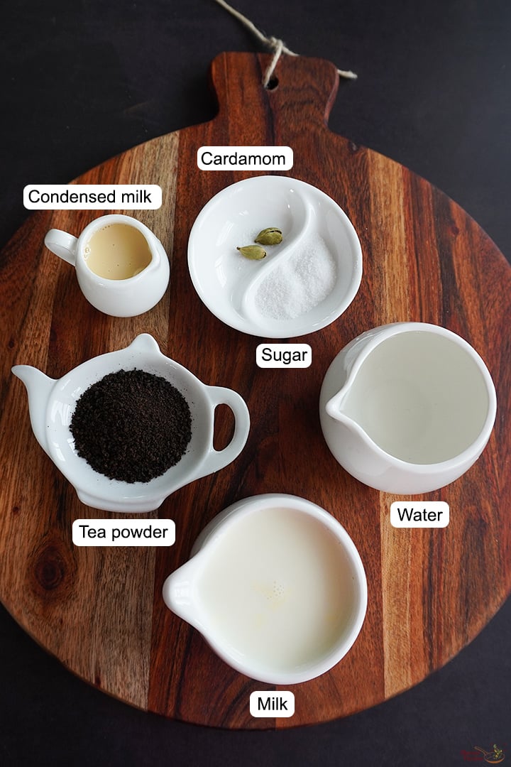 ingredients needed to make irani chai