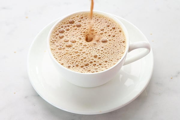 pour into serving cup