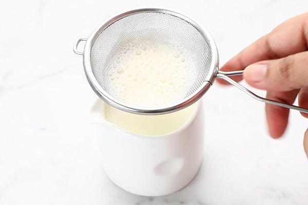 strain milk