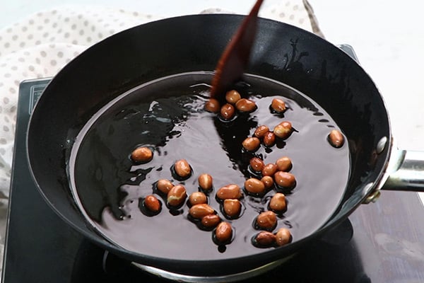 fry peanuts