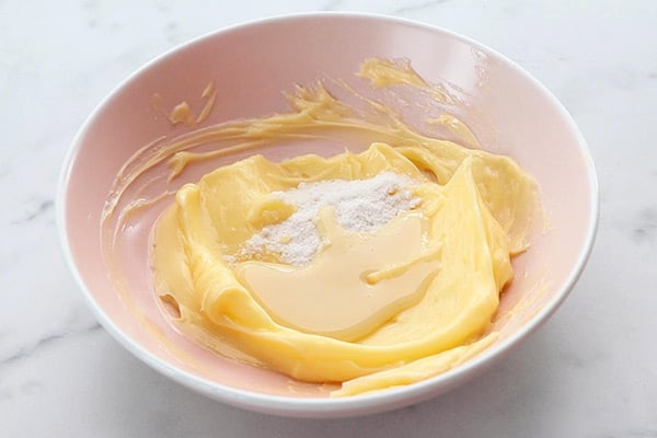 add powdered sugar, condensed milk