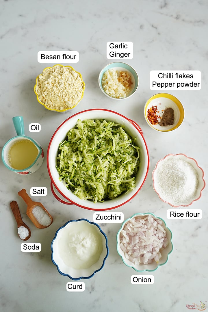 ingredients needed to make zucchini fritters