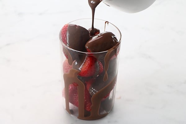 pour chocolate