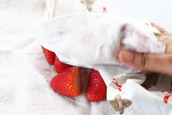 wipe with cloth