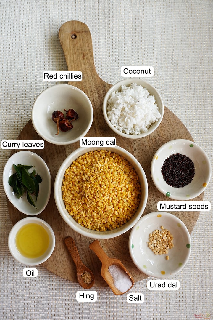 moong dal sundal ingredients