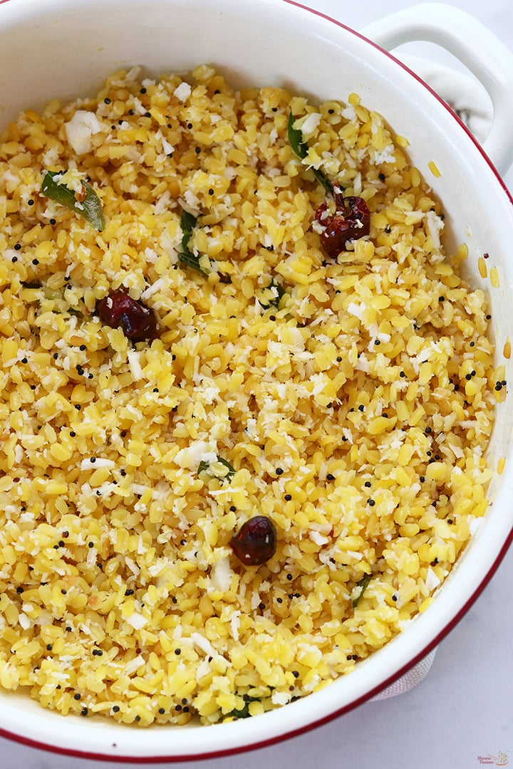 moong dal sundal just made